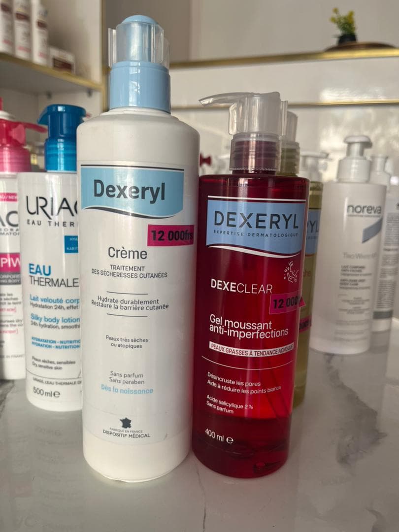 Dexeryl Crème traitement des sécheresses cutanées sans parfum sans paraben, flacon 500 g, dispositif médical