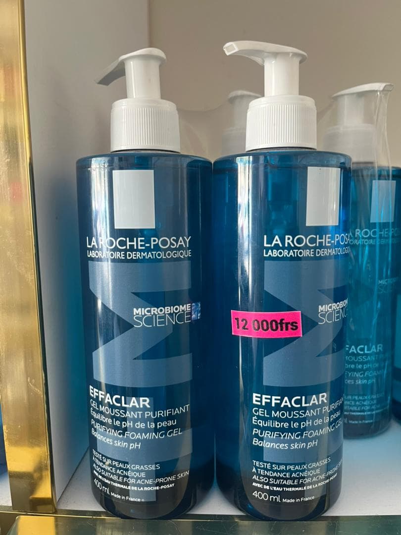 La Roche-Posay Effaclar Gel Moussant Purifiant 400 ml, équilibre le pH de la peau