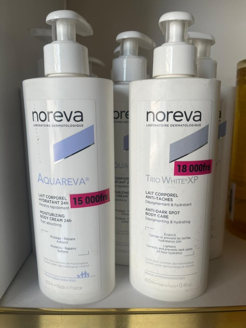 Noreva Trio White XP lait corporel anti-taches dépigmentant et hydratant, flacon pompe 400 ml