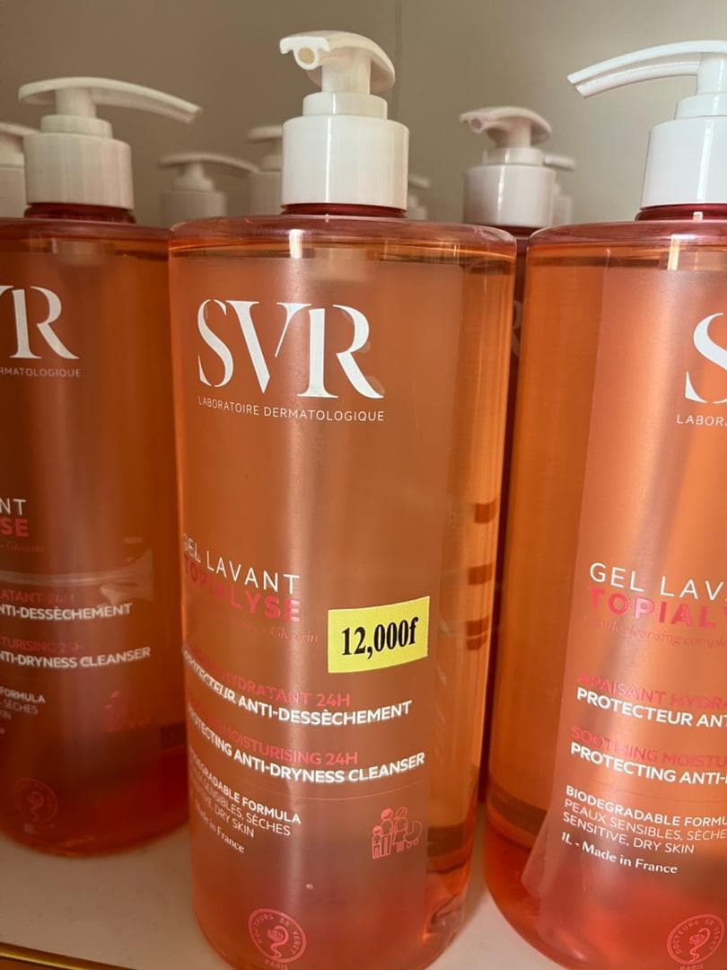SVR Topialyse Gel Lavant apaisant hydratant protecteur anti-dessèchement 24H, flacon pompe 1 L