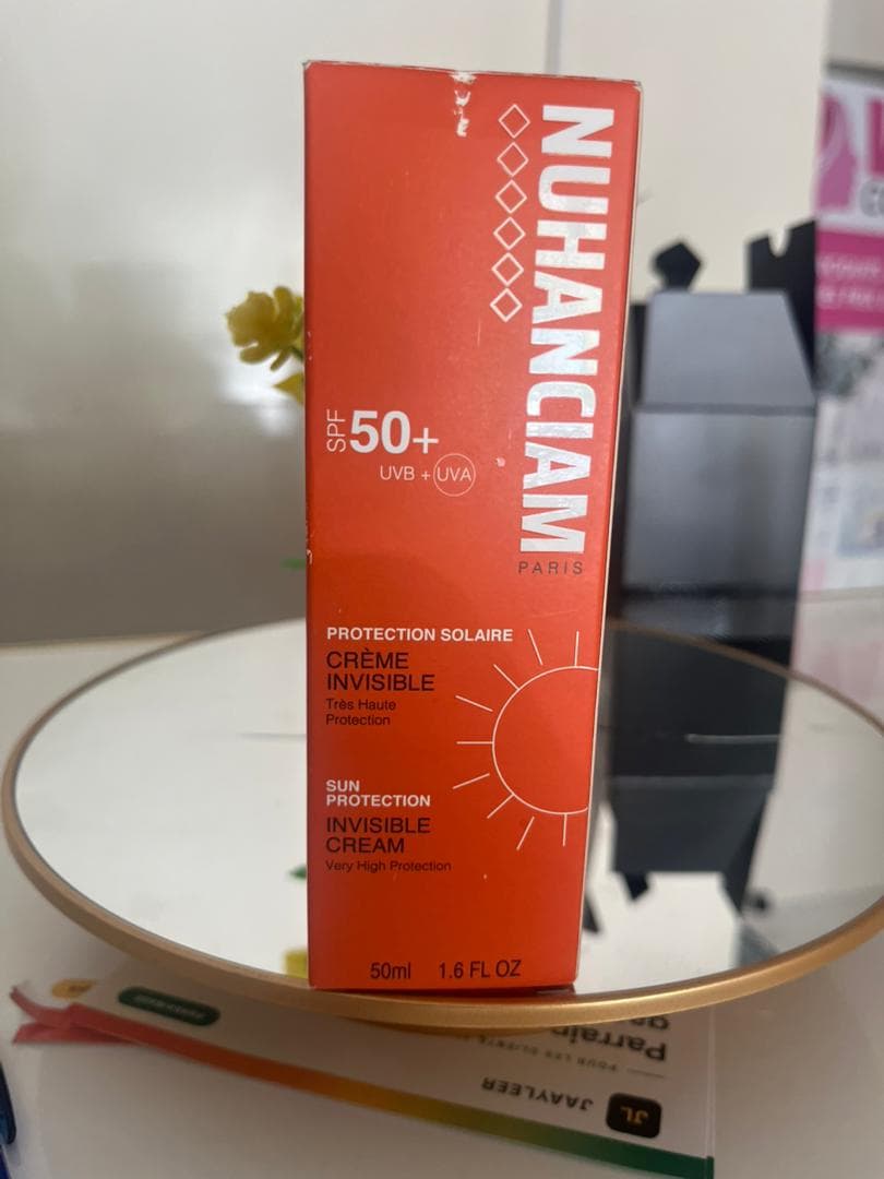 Nuhanciam Paris Crème Invisible Protection Solaire SPF 50+ UVB UVA, tube 50 ml